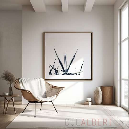  Tropical abstract black and white wall art,
Colorful Abstract minimalist fine art print, Large abstract nature succulent
print
