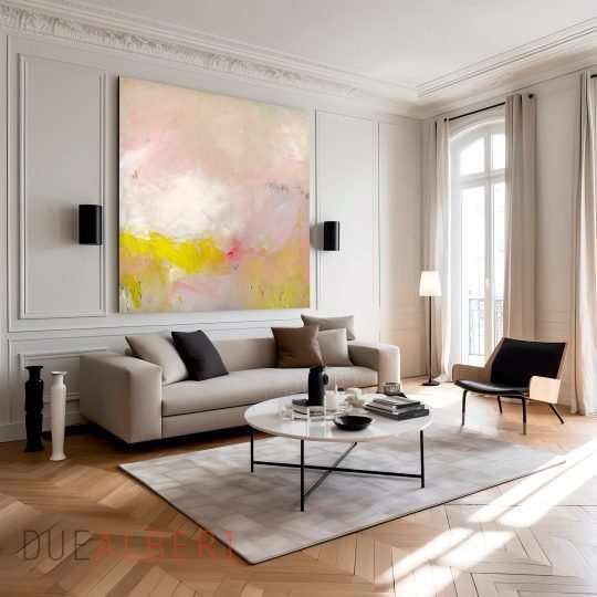  abstract acrylic painting on canvas, Fine
Art Print, Abstract Art, Large Acrylic Painting Pastel Pink abstract art,
large art bedroom print