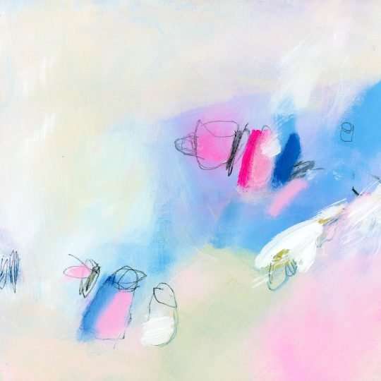  Abstract painting print light pink and blue
, Extra large wall art print, Minimalist Canvas decor for living room