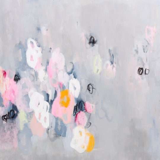  Large Abstract Grey Pink Wall Art - Unique
and Vibrant Art print for Your Home