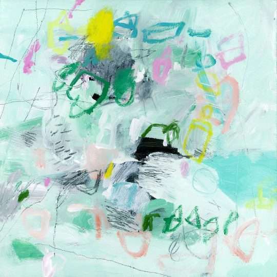  Abstract painting modern colorful wall art,
Mint green Canvas art, abstract art seascape for beach house, large art print
gift for the home